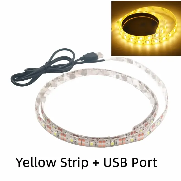 Image de Bande LED USB Blanc Chaud - Éclairage Déco TV & Maison