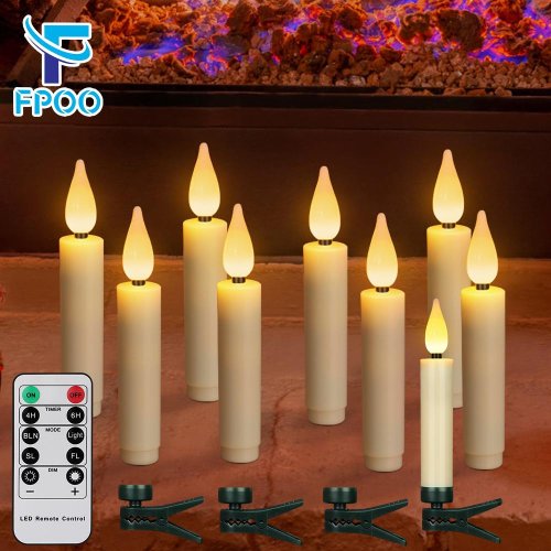 Bild von LED Kerze mit Flackerflamme – Elegante Weihnachtsbeleuchtung