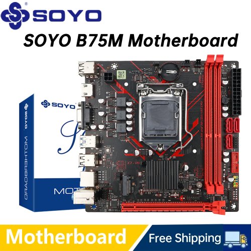 Image de Carte Mère Soyo B75M - DDR3, M.2 NVMe, PCI Express x8