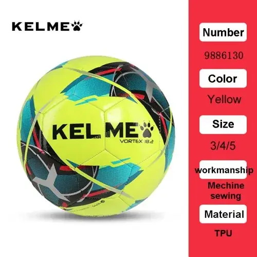 Image de Ballon de Football Kelme TPU - Tailles 3, 4, 5 - Rouge & Vert