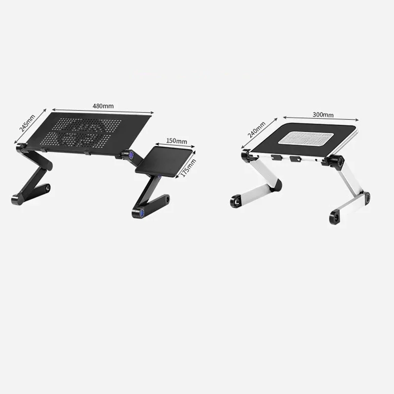 Immagine di Scrivania da Gioco Multifunzionale con Sedia Integrata, Tavolo da Studio Regolabile in Altezza per Camera da Letto e Ufficio Domestico
