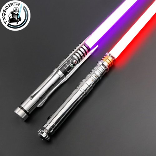 Immagine di Spada Laser Jedi Darth Revan con Neopixel, Impugnatura in Metallo, Colori Cambianti, Suoni di Forza e Blaster – Giocattolo Interattivo per Bambini e Fan di Star Wars