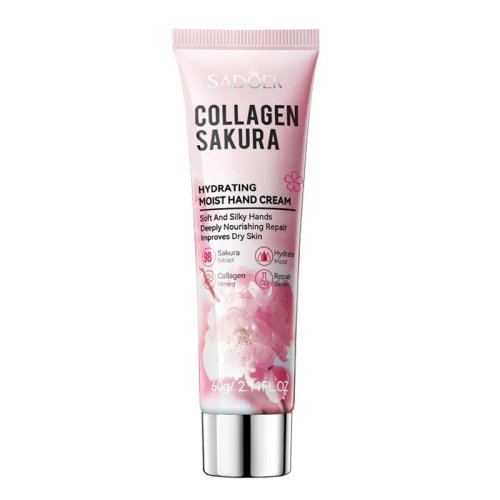 SADOER Sakura Collagene Crema per le mani Mani Idratante Nutriente Schiarente Creme per le mani idratanti Prodotti per la cura della pelle delle mani