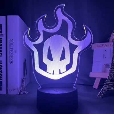 Image de Lampe 3D Ichigo Kurosaki - Veilleuse Anime Élégante