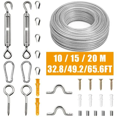 Image de Kit Corde Inox 304 PVC - 10/15/20m