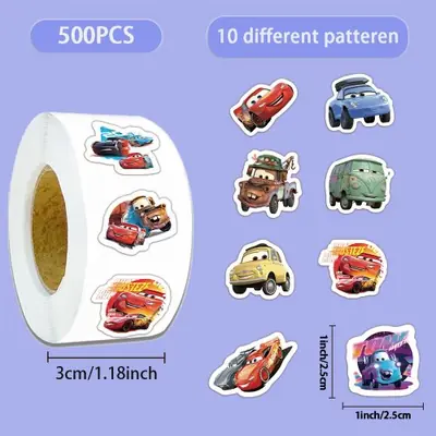Image de Stickers Disney Voitures - 500 Pièces Lightning McQueen