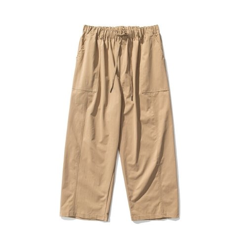 Immagine di Pantaloni alla Caviglia Uomo Primavera Estate - Stile Casual Streetwear, Gamba Larga, Modello Cargo Harem Sportivo Hip Hop, Taglio Dritto e Solido