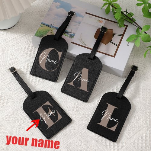 Image de Étiquette de Bagage Personnalisée avec Nom - 26 Lettres