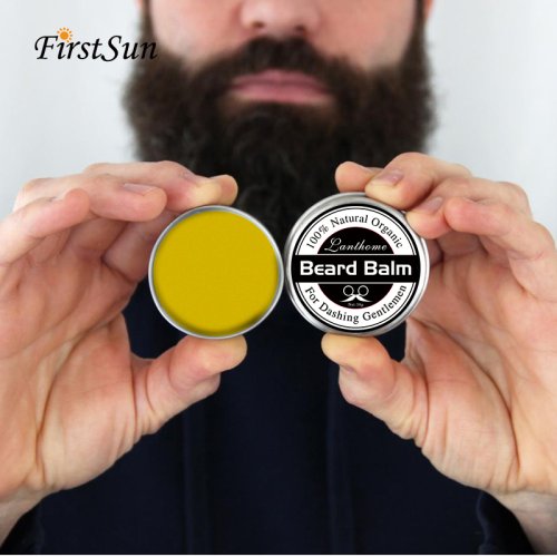Balsamo Naturale per Barba con Cera e Olio per la Crescita - Crema Idratante e Levigante per Stylizzazione Professionale della Barba e Cura della Pelle Maschile