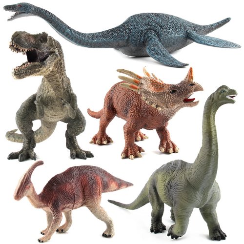 Imagen de Juguetes de dinosaurios de simulación, juguetes de gorila de plástico, modelo de animales de dinosaurio, Brachiosauro, plesiosaurio, figuras de acción, regalo para niños