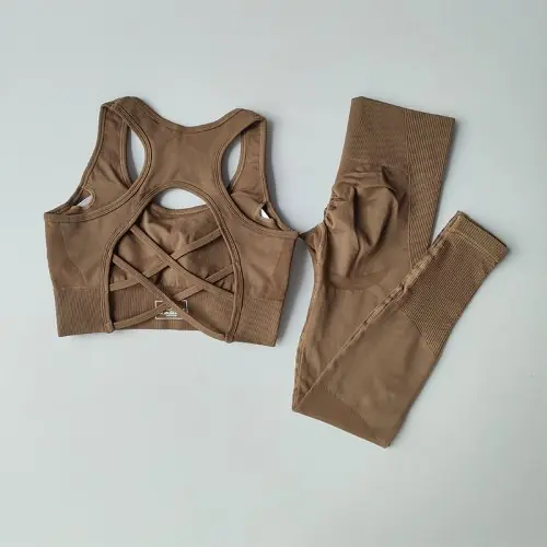 Image de Ensemble Sport Femme 2 Pièces - Débardeur & Leggings Yoga