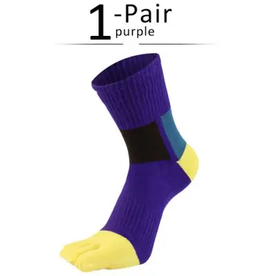 Image de Chaussettes de sport à 5 doigts homme compression respirantes