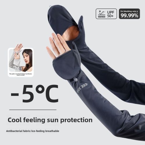 Afbeelding van UV-beschermende losse ijsmouwen voor outdoor sporten – ademend en comfortabel voor fietsen, wandelen en zonnescherming