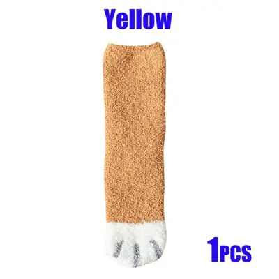 Image de Chaussettes Hiver Mignonnes avec Empreinte de Chat