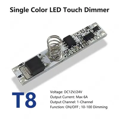 Image de Mini Barre LED Tactile 12V/24V - Contrôle Intégré & Variateur