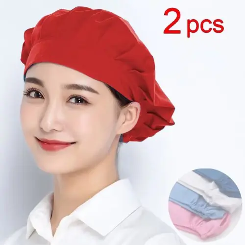 Image de Chapeau de Chef Anti-Poussière - Uniforme Pro pour Pâtisserie & Restauration