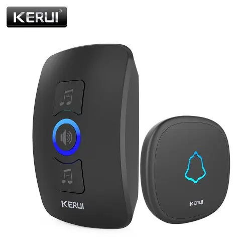 Image de Sonnette de Porte Sans Fil Étanche avec Bouton Tactile