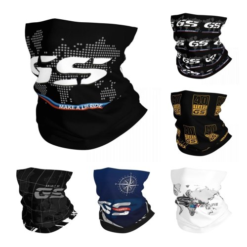 Bild von Multifunktionale Motorrad-Bandana mit Weltkarte-Design – Atmungsaktive Halsgamasche für Enduro, Rallye und Outdoor-Aktivitäten