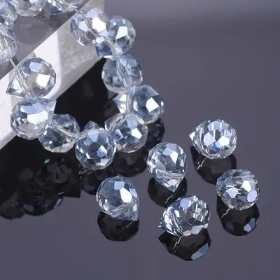 Image de Perles larmes cristal facettées 9x8mm pour création de bijoux