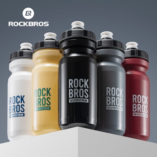Bild von Rockbros Fahrrad-Wasserflasche 600 ml aus PP – Sportbecher für Radfahren, Outdoor, Camping und Wandern mit Squeeze-Funktion