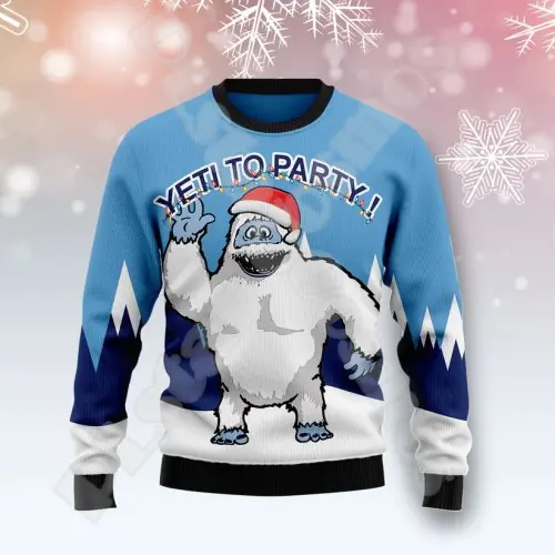Image de Pull Halloween Noël Père Noël Vintage 3D