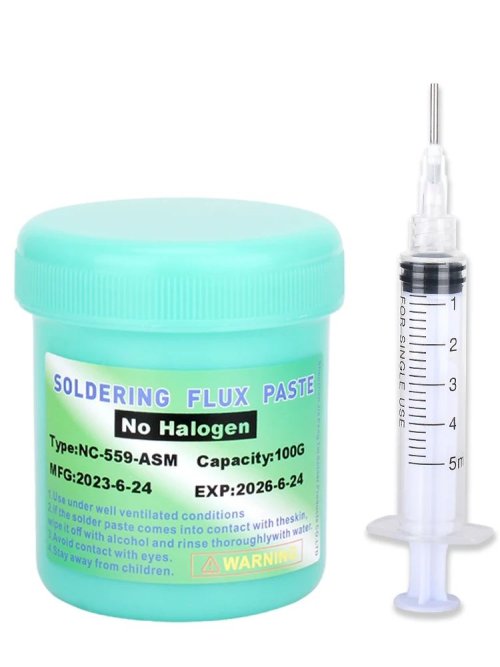 Imagen de Pasta de fundente NC-559-ASM 100g, aguja de flujo sin plomo, soldadura BGA, se utiliza normalmente para soldar 559