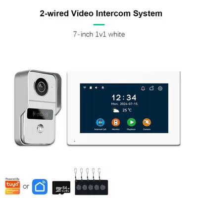 Image de Interphone Vidéo 1080p avec Sonnette Connectée