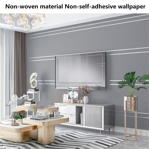 Zdjęcie Elegancka aksamitna tapeta z naturalnej skóry jelenia w stylu nordyckim – geometryczny wzór, nowoczesna dekoracja salonu, minimalistyczne tło pod telewizor, ozdobne naklejki ścienne do wnętrza