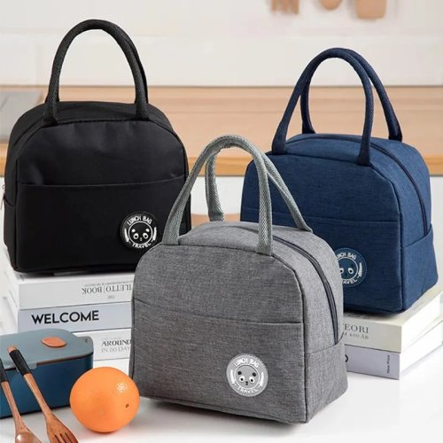 Bild von Mode Neue Ionen Aluminium Folie Isolierung Mittagessen Taschen Eis Lagerung Pack Student Tragbare Wasserdichte Picknick Box Tasche
