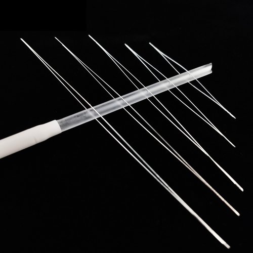 Afbeelding van 5 stks/partij Big Eye Gebogen Open Rvs Kralen Naalden voor kralen parels Threading String Cord Sieraden Maken Gereedschap Pins