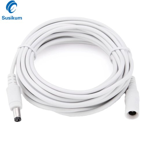 Imagen de Cable de Extensión DC 12V con Conectores Macho y Hembra - Disponible en 3m, 5m, 10m, 15m, 20m, 30m para Cámaras de Seguridad CCTV y Sistemas de Vigilancia