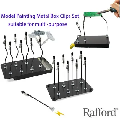 Kit de Peinture Pince Crocodile 12 Pièces - Accessoires pour Aérographe