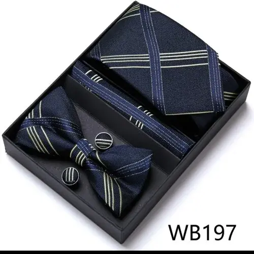 Image de Ensemble élégant de cravate, nœud papillon et accessoires homme