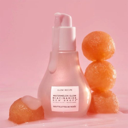 Immagine di 40ML Anguria Niacinamide Essenza schiarente Lampadina Design con acido ialuronico Vitamina E Trucco viso idratante leggero