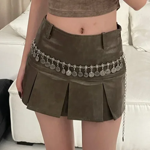 Zdjęcie Nowy łańcuszek w talii z frędzlami w kształcie motyla Y2K Modny pasek w stylu boho Letnie akcesoria plażowe Vintage Flower Bohemian Belt