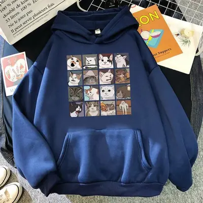 Image de Sweat à Capuche Chat Mignon - Mode Décontractée pour Femmes