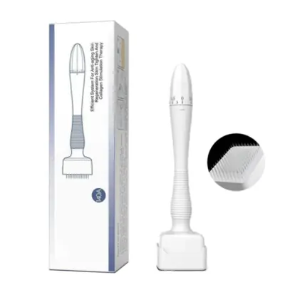 Derma Roller 140A - Micro-Aiguilles Réglables pour une Peau Parfaite