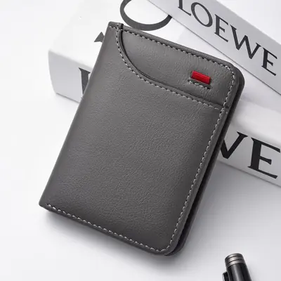 Portefeuille Ultra Fin Homme - Mini Porte-Cartes Vertical