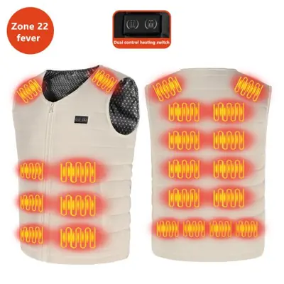 Image de Gilet Hiver Chauffant Unisexe - 22 Zones de Chaleur