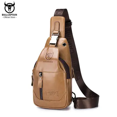 Image de Sac à Bandoulière Homme en Cuir - Élégant & Pratique