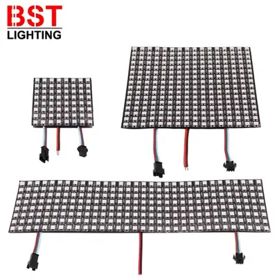 Image de LED Matricielle WS2812B - Écran RGB Flexible 8x8, 16x16, 8x32