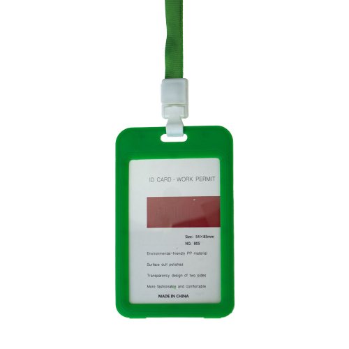 Image de Porte-Badge & Carte d'Identité avec Lanière - Pratique & Élégant