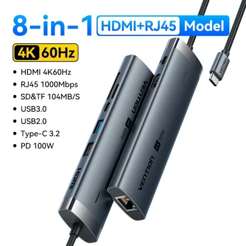 8-w-1 HDMI 4K60Hz