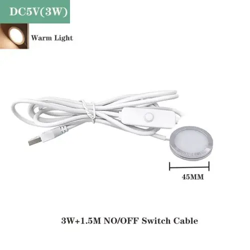 3W chaud clair 1.5m