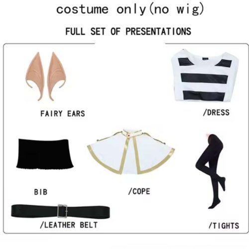 Immagine di Costume Cosplay da Donna con Calze per Orecchie – Abito Anime Stile Comic Con per Feste e Eventi Tematici