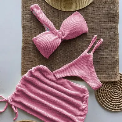 Image de Bikini 3 Pièces Sexy - Micro Maillot de Bain Brésilien 2025