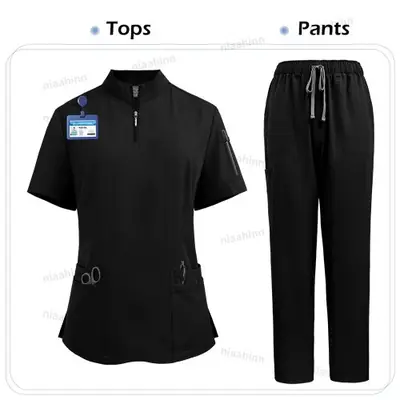 Image de Ensemble Uniforme Médical Femme - Haut + Pantalon Gommage