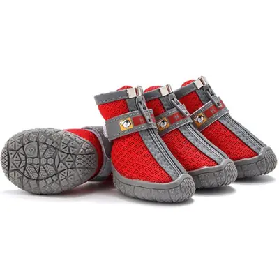 Image de Chaussures Anti-Dérapantes pour Chien - Protection Chaude & Respirante