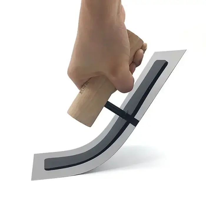 Image de Truelle Inox 240mm - Professionnelle pour Plâtre et Ciment