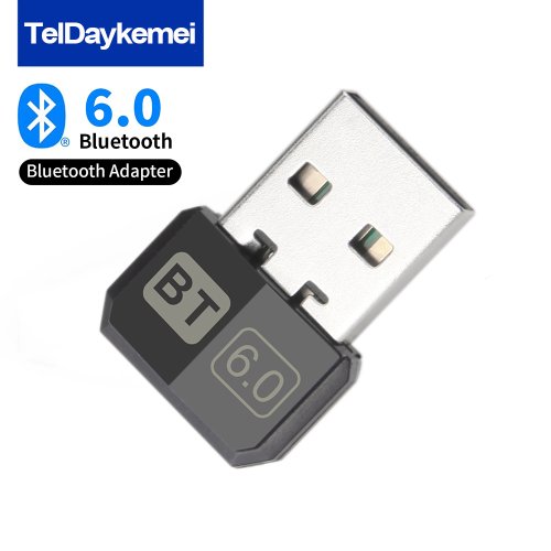 Immagine di Adattatore Bluetooth USB 6.0 e 5.4 per PC – Dongle Wireless per Mouse, Tastiera, Ricevitore Audio e Trasmettitore Musicale